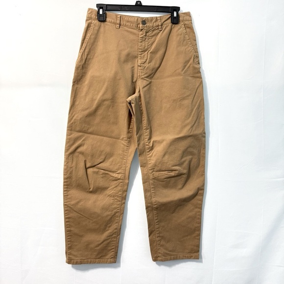 Nili Lotan Carpenter Slouchy Pants Men Size 29 Cotton Casual Twill Khaki Tan - Picture 3 of 14